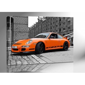 PORSCHE 911 GT3 RS ORANGE 140 x 100 cm