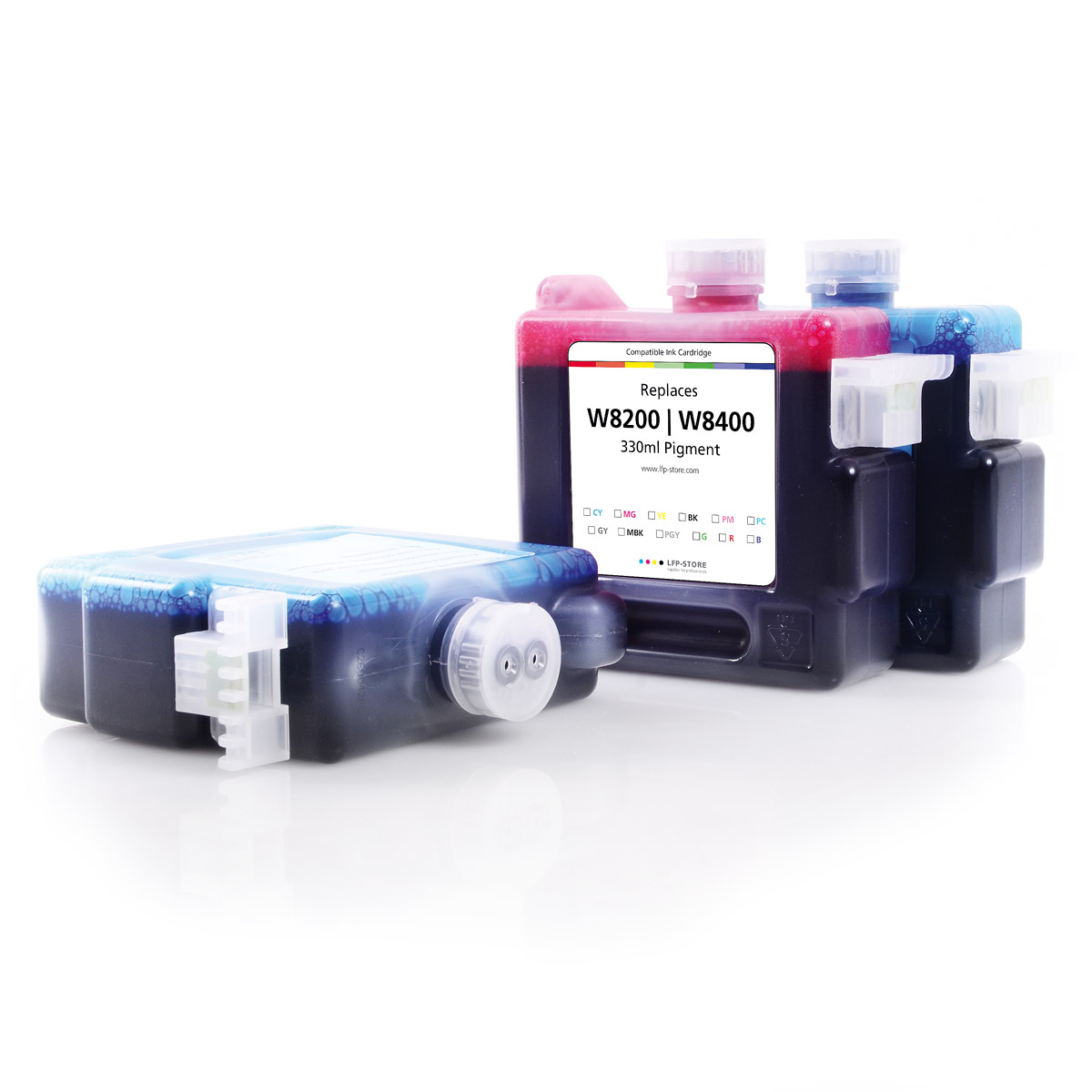 Tintenpatrone | NOVA-X® CW Pigmenttinte für Canon® W8200,W8400 | Pigment | 330ml