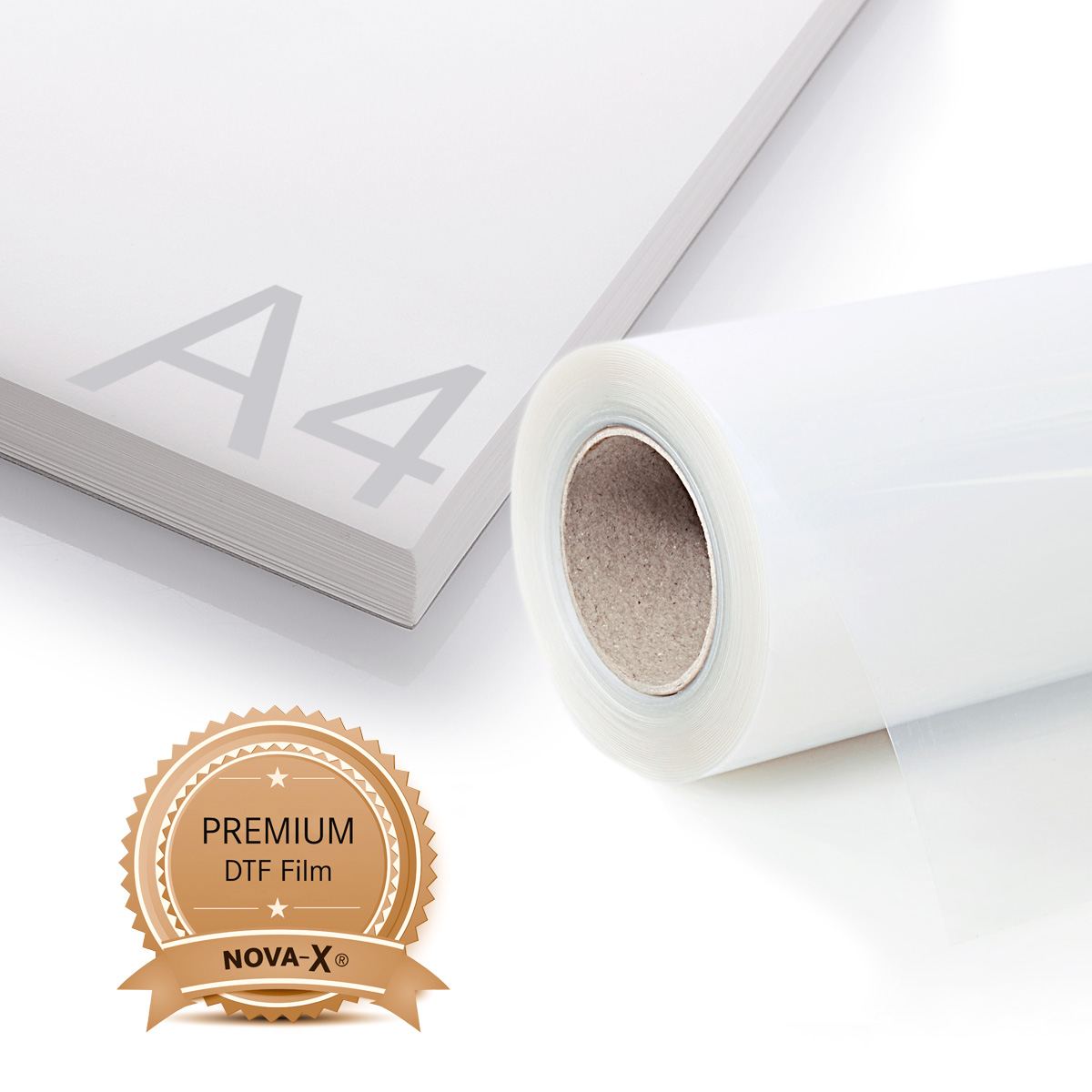 NOVA-X® DTF film for transfer printing | PET film 100 sheets DIN A4