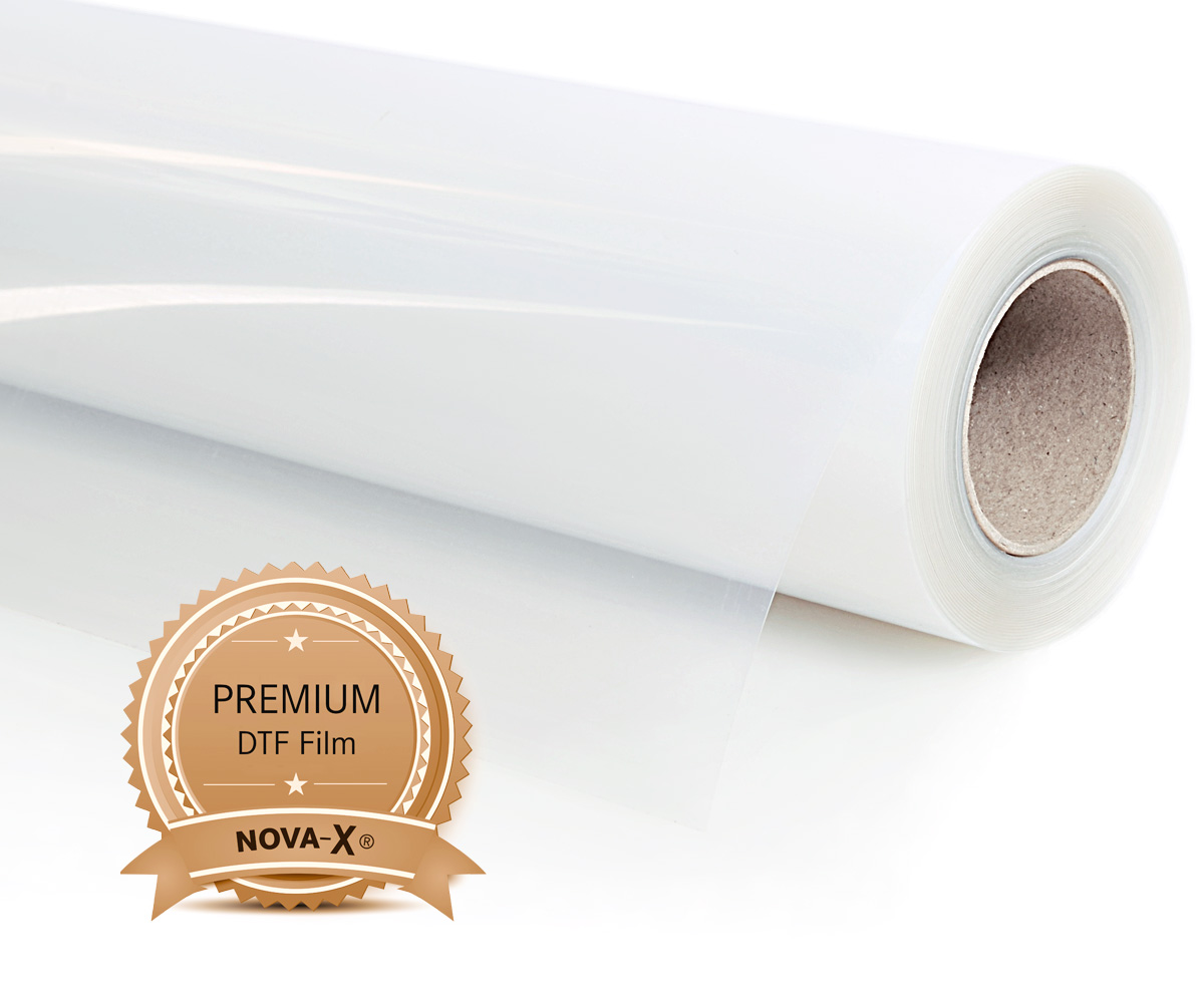 NOVA-X® DTF Film für den Transferdruck | PET Film Rolle 30cm x 100m