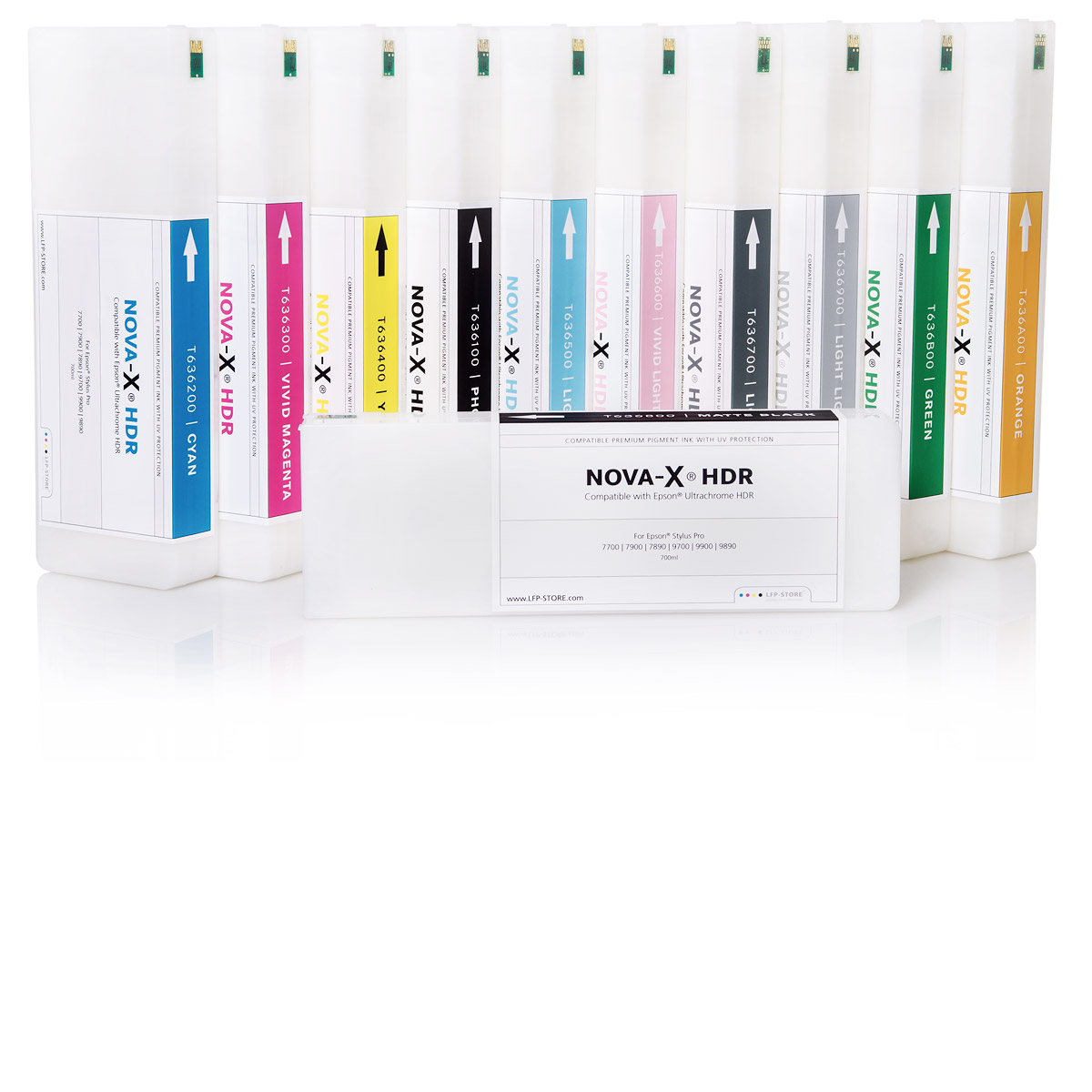 11x 700ml ink cartridge NOVA-X® HDR Tinte | compatible EpsonStylus Pro 7700 9700