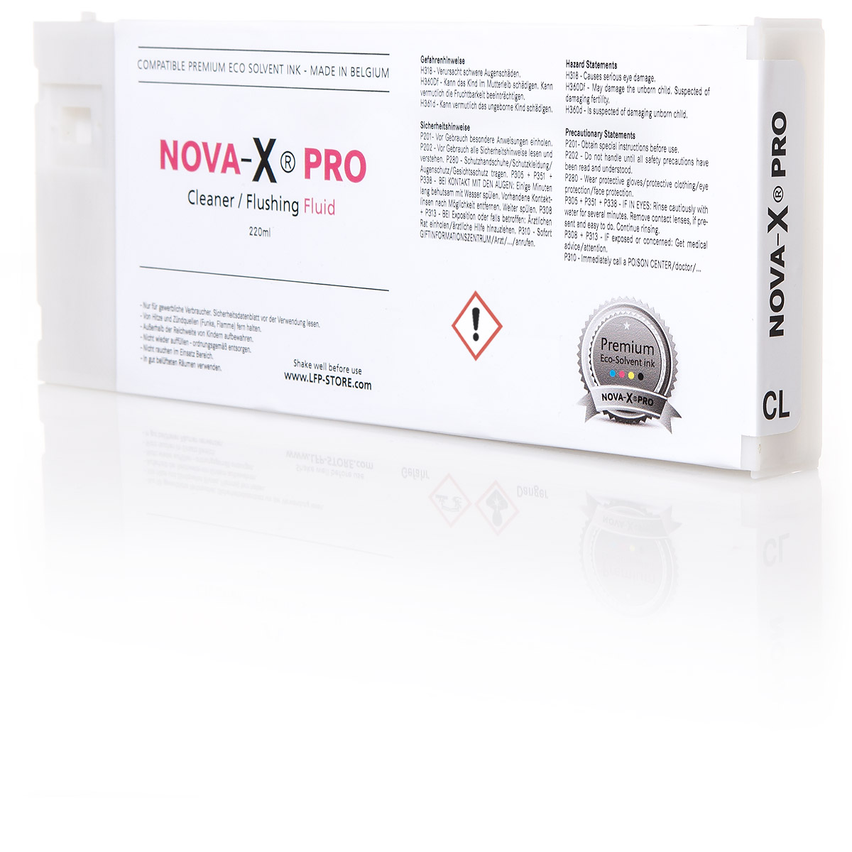 220ml cleaning cartridge NOVA-X® PRO without chip for Roland® Mimaki®