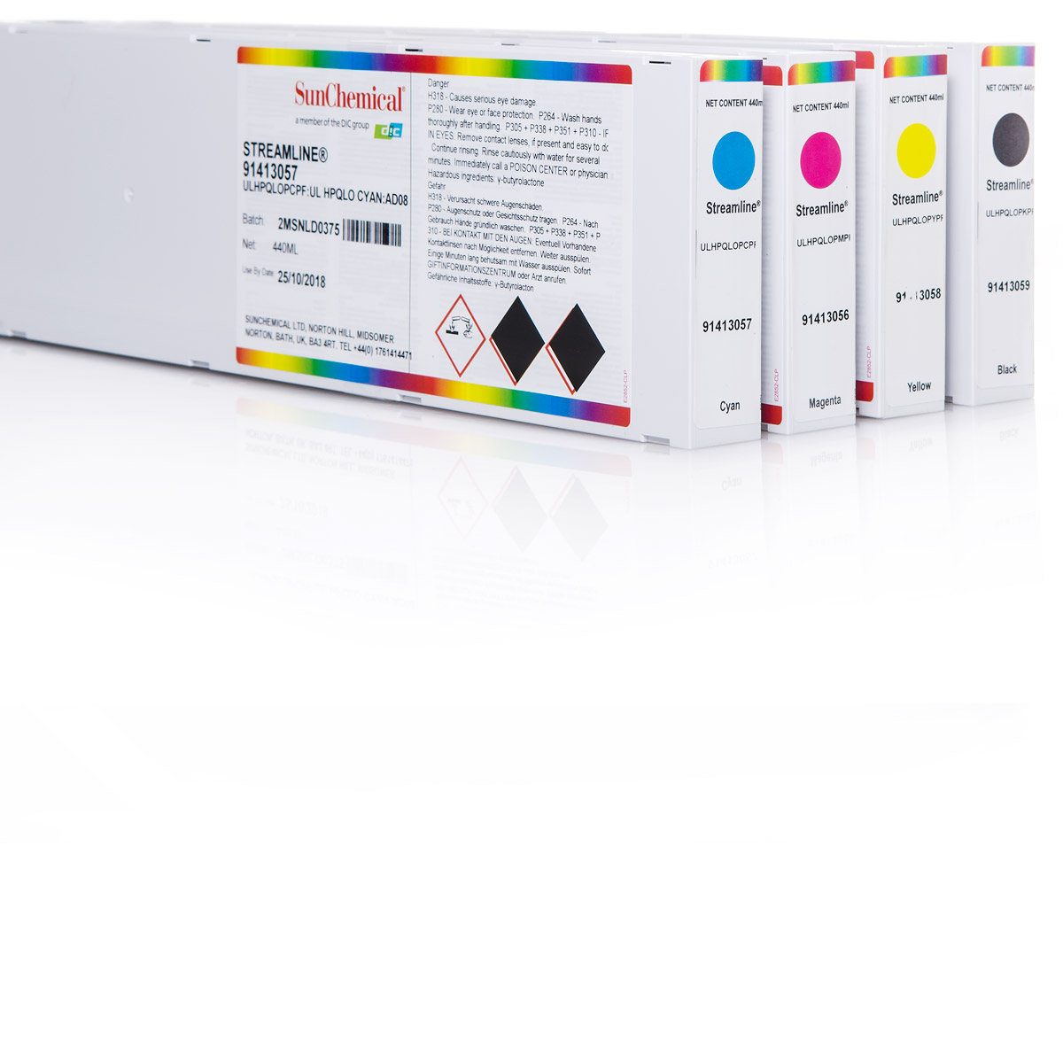 4x ink cartridge for Roland® | Streamline® ESL HPQLO | 440ml