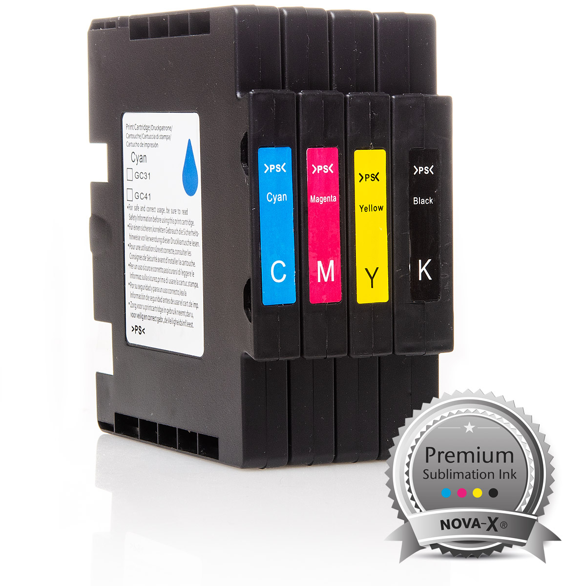 4x Ink Cartridge Set Sublimation | Ricoh SG2100, SG3100, SG3110, SG7100