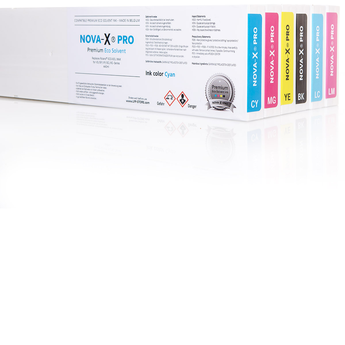 6x NOVA-X® PRO SS21 Ink Cartridge | for Mimaki® JV33 | JV34 | JV150 | JV300 |CJV