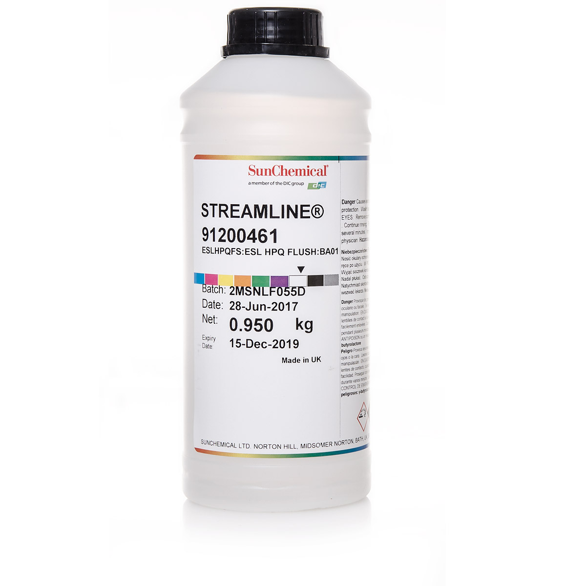 1L printhead cleaner | Flush | for Streamline® Solvent Ink | SunChemical®